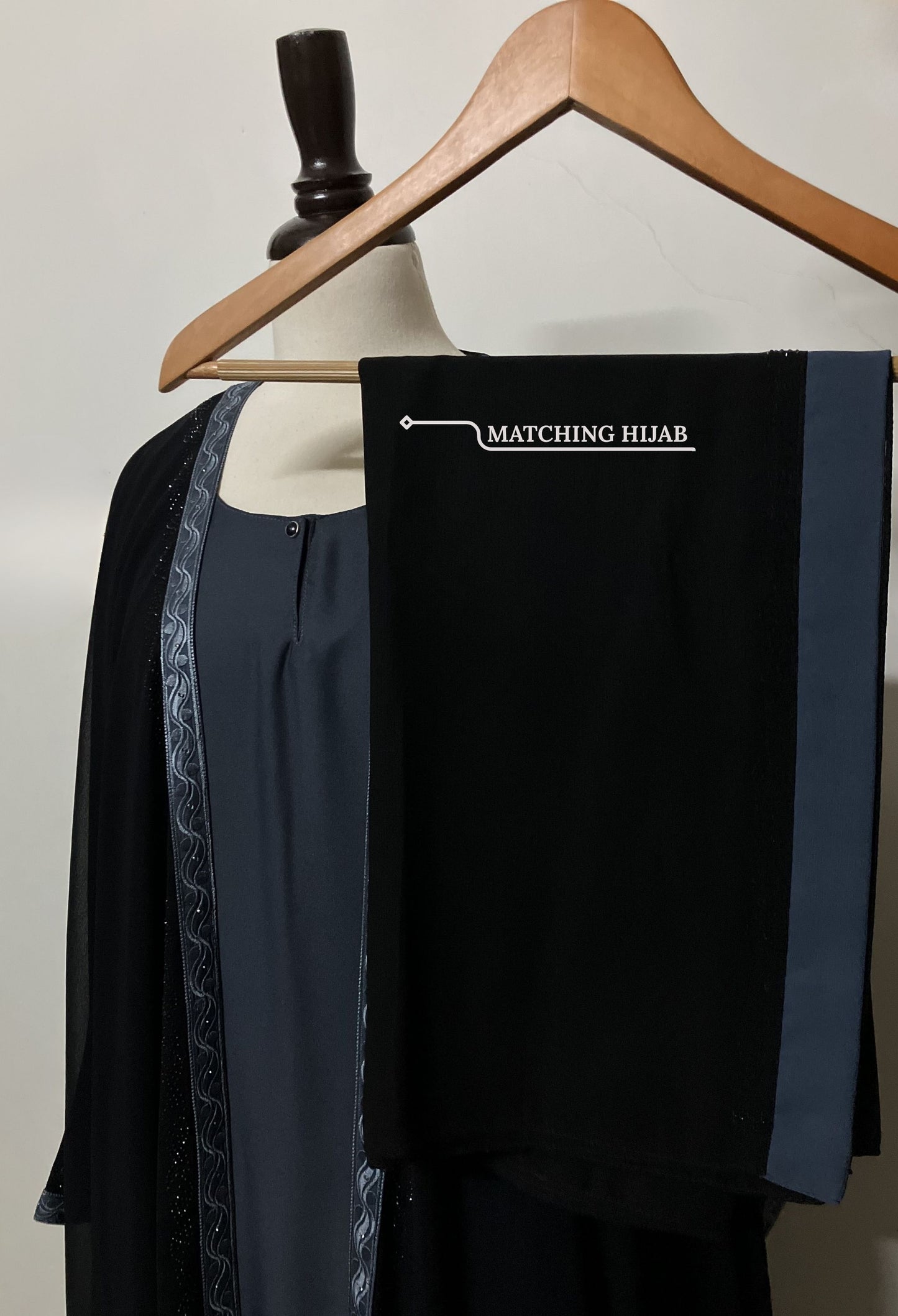 Shadow Kaftan - Black & Grey