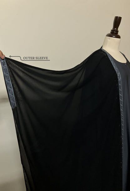 Shadow Kaftan - Black & Grey