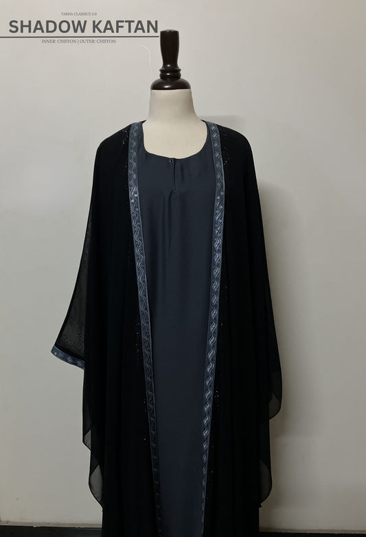 Shadow Kaftan - Black & Grey